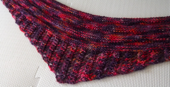 Gallatin scarf in worsted weight yarn from Snowshoe Farm Alpacas
