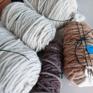 Rugs made from alpaca and wool core-spun yarn - Snowshoe Farm Alpacas, Peacham, Vermont